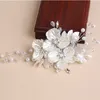 Yeni Moda Vintage Düğün Gelin Kristal Rhinestone İnci Boncuklu Saç Aksesuarları Kafa Bandı Taç Tiara Şerit Başlık Takı