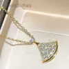Halsketten Bgari Divas Dream Halsketten mit Diamanten 18K Gold plattiert höchste Thekequalität Halskette Luxusdesigner Offizielle Reproduktionen 5A UHGN