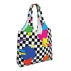 Sacs de soirée Colorful Memphis Shoping Bag Retro Shapes 1980S Gift Fund Mandbag Tissu Femme