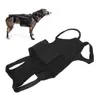 Stume di stoccaggio posteriore Dog Back Rigidità forte Rigidità Nera flessibile facile da indossare in poliestere fisso saldamente per camminare
