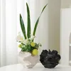 Vases en céramique Vase Vase nordique Art nordique Pot de fleur sèche Conteneur mat beige pour pampas Grass Living Room Tabletop Decoration