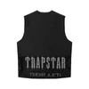 Autumn and Winter American Trapstar Letter Embroidered Zipper Windbreaker Mens and Womens Casual Vest Coat Trendy