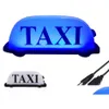 Światła dekoracyjne znak taksówek Nałog się do ładowania akumulatora dach kabiny magnetyczny