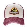 Ball Caps Retro Cotton Jurassic Park Baseball Hat Womens Adjustable Giant Dinosaur Gleng Snapshots Truck Hat T240429