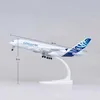 Dekorativa föremål Figurer 18cm Diecast Metal Alloy Airplane Model Toy för A380 Prototyp Airlines Aircraft Plan med Landing Gears Toy for Collections T240505