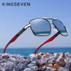 Óculos de sol de alumínio masculino de lentes polarizadas Design da marca TEGRESS SOL COMPROME