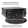 Amplifier DLHiFi 4 Input 4 Output Lossless Audio Signal Switcher Switch Splitter Selector For HiFi Amplifier