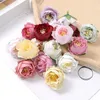 Fleurs décoratives 10pcs Artificiel Rose Bud Marding Decoration Christmas Garland Home Decking Scrapbooking DIY ACCESSOIRES CRAFT