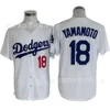 Dodgers Los Ángeles Yamamoto Bordado de jersey de pecho bordado