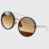 Vintage Fashion Round Femmes Brand Design Acetate Crame de soleil Lunettes Luxury Men Men Eyeglass avec Box Original UV400 311Z