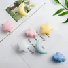 Decoratieve beeldjes Mooie keramische haak muurhaken ster maan wolk huis eenvoudige jas kinderkamer decor ambachten hanger