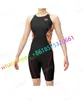 Dames zwemkleding dames zwempakken racerback atletisch één stuk badpakken knie lengte bodysuit zwembad triatlon race