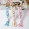 Keecheins Intrecciati Macrame Insegnante Keechain Boho Chic Ganyards for Keys o ID Badge Gioielli regalo di San Valentino