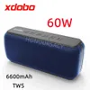 Draagbare luidsprekers XDOBO X8 60W High-Power Bluetooth-gamingluidspreker TWS 3D STEREO SUBWOOFER Wireless Stereo Outdoor Portable waterdichte doos J240505