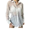 Chemises de créateurs pour femmes chemises de mode sexy shirts Sheer ups Classic Cardigan G