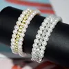 Bangle Fashion 3/5 Rows 6 mm Pearls Rigiane multicouche Bracelet Stretchable Femmes Bijoux de mariage Bridal Party