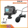 Caméra portable des microphones avec interview câblée à haute définition microphone