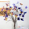 Fiori decorativi 5 teste simulazione farfalla artificiale fai -da -te fiore decorazione portico bouquet finto