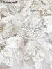 Prawdziwy obraz iluzja bez rękawów 3d kwiaty sukienki ślubne A-line spaghetti paski aplikacje koronkowe suknie ślubne szatę de mariee