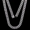 925 Vvs Sterling Silver VVS Moisanite Diamond Diamond Collier Collier Hip Hop Bijoux Iced Out Cuban Link Chain pour les hommes