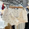 Frauenshorts Blumenbaumwolle für Frauen Sommer -Trendkleidung 2024 Mode Kurzhose Mädchen jugendlich süße Kawaii 200s Y2K Skort