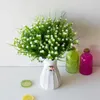 Decorative Flowers Factory Direct Selling Plastic Gypsophila Bouquet Small Rose Artificial Flower Outdoor Trough