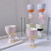 Mokken 3D keramische mok stamware handgeschilderde onregelmatige grote capaciteit koffiecartoon paar waterbeker cadeau-dessertbekers