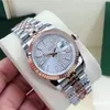 2022 Mens Watch 41 мм зеленый листовый набор Print Dial Dial Sapphire Crystal из нержавеющей стали.