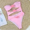 Swimwear féminin Hirigin Sexy Bikini Flower 3D Set Brésilien Femmes One Piece MAINTOR