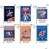 Banner Flags Holiday Garden Flag Party Home Decoration Colorf Double Sided Festive Lawn Decor 30X45Cm Drop Delivery Supplies Dhcfs
