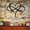 Garden Decorations Infinity Heart Metal Wall Art - Elegant Love Symbol Decor For Indoor/Outdoor Suitable Weddings