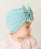 20pcs/molto morbido bambino cappello da bambino per bambini bowknot berretto turbante neonato primavera d'autunno beanie neonati neonati