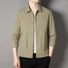 Jackets masculinos 2024 Chegada Homem Smart casual cáqui cáqui