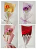 Flores decorativas 2pc de cravos triturados à mão para o dia das mães Decoração em casa de decoração de crochê