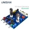 Versterker UNISIAN Bluetooth 4.2 HIFI Vacuümbuis Voorversterker board 6J5 galbuffer Voorversterker NE5532 Toonregeling Board Voor Versterker DC12V