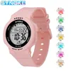 Synoke Pink Women Digital Watch 50m étanche pour les dames regarde unisex