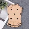 Dog Apparel Pet Clothes Hearts Flying Sleeve Dress For Clothing Cat Small Cute Thin Spring Summer Fashion Boy Girl Products 2024