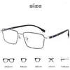 Strame da sole cornici in lega di occhiali per occhiali business ultra leggero maschi vetrali ottici di prescrizione ottici in acciaio in plastica 8319