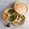 Dubbele ketels Chinese stoomboot bamboe met deksel dimsum kookmand groente snack voor bao -broodjes