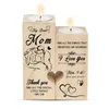 Bandlers en bois naturel en forme de coeur romantique mignon cadeaux décoratifs pour la décoration familiale lb