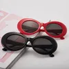 Sonnenbrille großer Rahmen Oval Form Frauen Brand Designer Mode Sonnenbrillen Herren Hip-Hop Eyewear UV400