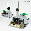 Militärzubehör Armee Kanonenzaun WW2 Sentry Tower Netto Bausteine Ziegelversammlungen Teile DIY -Konstruktion Modell MOC SET 240428