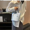 Evening Bags Solid Color Simplicity Small PU Leather Handbag Female 2024 Summer Cash Burst Crossbody Bag Bucket Shoulder