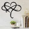 Garden Decorations Infinity Heart Metal Wall Art - Elegant Love Symbol Decor For Indoor/Outdoor Suitable Weddings