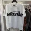 Summer Designer T Shirt Hell Star Cotton T-shirt med monogrammad tryck Kort ärm Top Mens Hip Hop Clothing Designer Cortezs Shirt Topps High Street Shirt 701