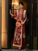 Vêtements ethniques de style chinois traditionnel Pilet de fête Robe de fête Femmes Robe de mariée Pélins Pélins Toast