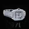 Высококачественные мойссаниты алмазные часы на заводской цене def moissanite diamond inced out watch