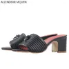 Scarpe eleganti articoli in moda estiva per ragazze da esterno pantofole per feste di qualità in pelle tacchi alti sandali squisiti da donna