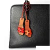 Schlüsselringe Modedesigner PU FAUX Leder Boot Slipper Schlüsselbund Anhänger für Frauen Damen Bag Charme Accessoires Ornament Geschenke Drop dh4e0
