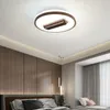 Couleur en bois profond rétro Ventilateur de plafond rond sans lambe avec lampe légère LED 3 Ventilateur électrique silencieux 220V